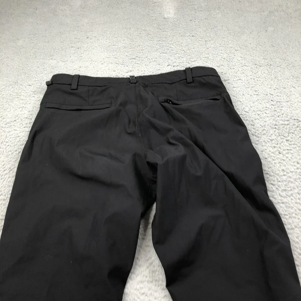 Lululemon Pants Mens 32 Black Chino Straight Leg Tech Casual Pockets Work